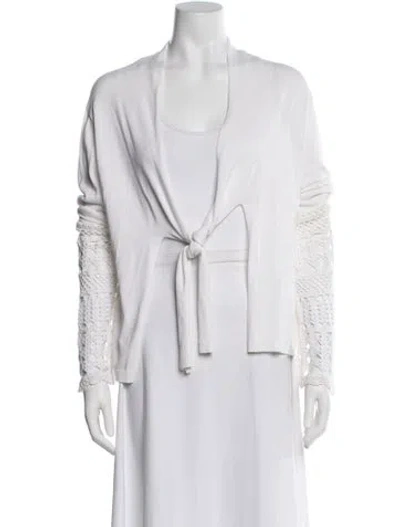 Pre-owned Kobi Halperin V-neck Sweater In White