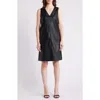 Kobi Halperin Graylen Sleeveless Vegan Leather Dress In Black