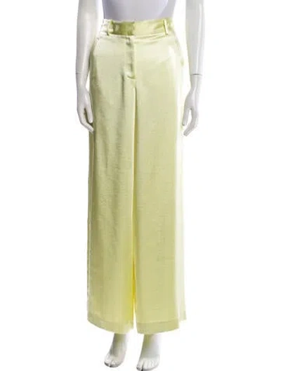 Pre-owned Kobi Halperin Wide Leg Pants In Green
