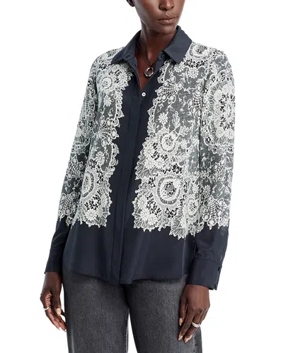Kobi Halperin Willa Silk Blouse In Blue