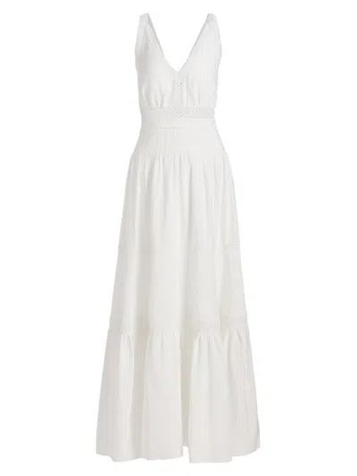 Kobi Halperin Women's Alessia Cotton Poplin Maxi Dress In White