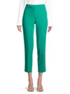 Kobi Halperin Alexi Cropped Straight-leg Twill Pants In Dark Turquoise