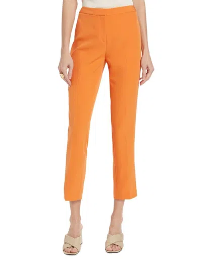 Kobi Halperin Women's Alexi Twill Crop Cigarette Pants In Saffron