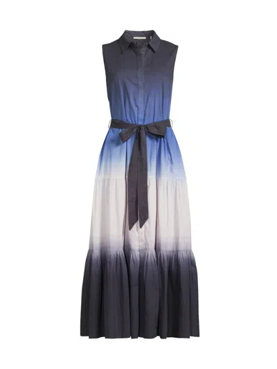 Kobi Halperin Arabella Ombre Dress In Blue
