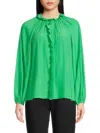 Kobi Halperin Aster Peasant Blouse In Mint