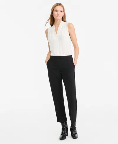 Kobi Halperin Women's Aubree High-waisted Crepe Ankle Pants In Black