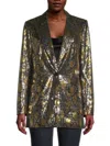 Kobi Halperin Women's Audrey Snake Sequin Jacket In Marigold Multi