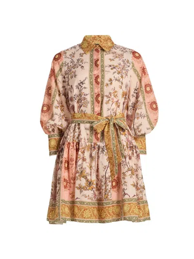 Kobi Halperin Bailey Mini Shirtdress In Multi