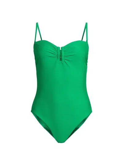 Kobi Halperin Women's Becca Strapless One-piece Swimsuit In Green