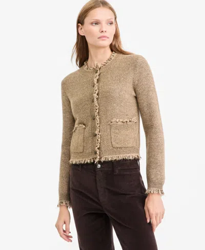 Kobi Halperin Women's Beth Fringe Cardigan In Natural