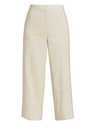 Kobi Halperin Women's Brent Linen-blend Crop Pants In Shell