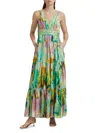 Kobi Halperin Women's Britt Metallic Printed Maxi Dress In Multi