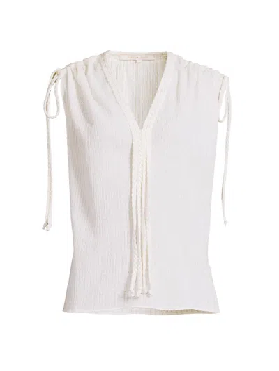 Kobi Halperin Women's Bruna Metallic Blouse In White