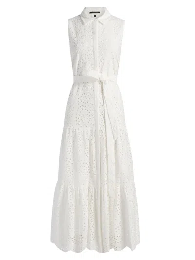 Kobi Halperin Women's Camila Embroidered Eyelet Midi-dress In White