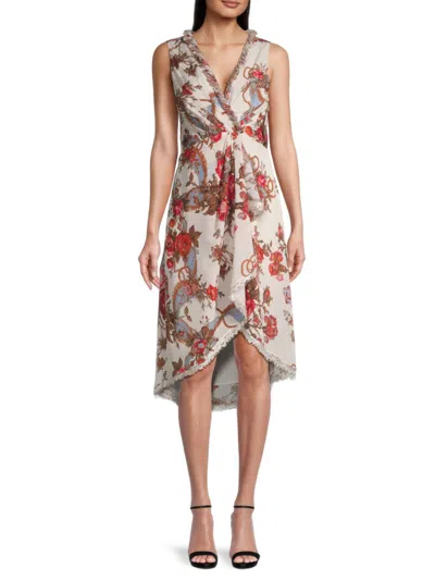 Kobi Halperin Women's Carine Floral Midi Dress In Ivory Multi