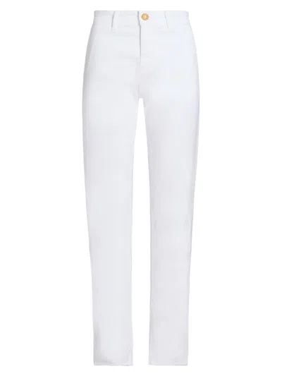 Kobi Halperin Women's Cathy Twill Fray-hem Pants In White