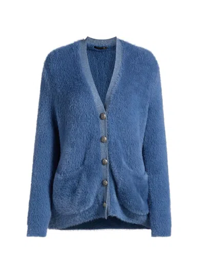 Kobi Halperin Women's Chambie Faux-fur Cardigan In Blue