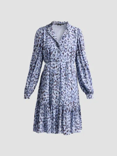 Kobi Halperin Women's Charlotte Animal-print Midi Dress In Blue