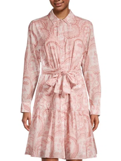 Kobi Halperin Women's Cole Cotton Shirt Dress In Pink Rose