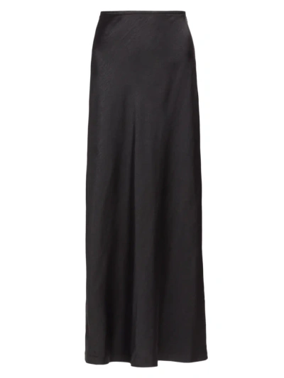 Kobi Halperin Women's Dominique Satin Maxi Skirt In Black