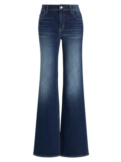 Kobi Halperin Women's Eden Denim Low-rise Flared Jeans In Blue