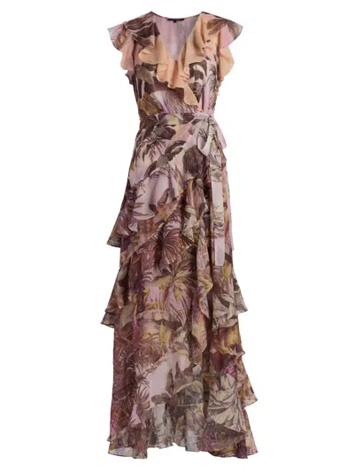 Kobi Halperin Women's Elanor Printed Ruffle Maxi Dress In Multi