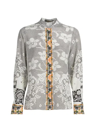 Kobi Halperin Women's Eloise Silk Blouse In Gray