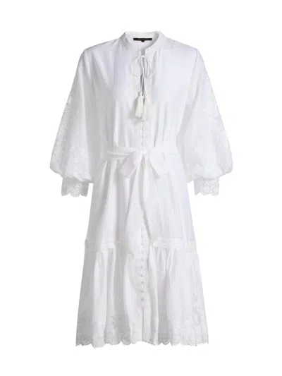 Kobi Halperin Women's Erica Cotton-silk Minidress In White