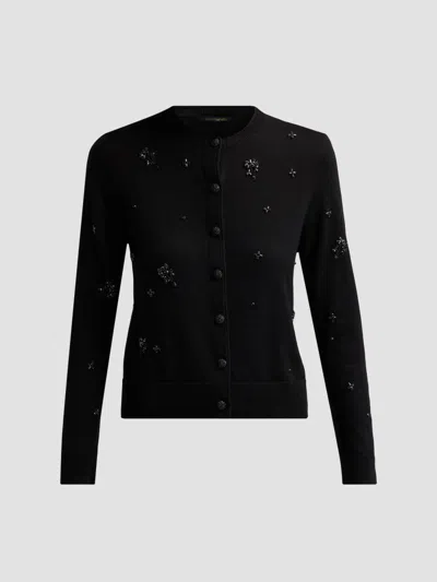 Kobi Halperin Women's Esme Embellished Merino Wool Cardigan In Black
