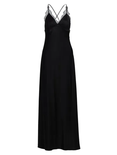 Kobi Halperin Women's Evin Floral Lace & Satin Maxi Dress In Black