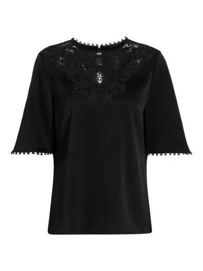 Kobi Halperin Women's Frankie Lace Satin-back Crepe Blouse In Black