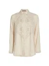 KOBI HALPERIN WOMEN'S GENEVIEVE EMBROIDERED BLOUSE