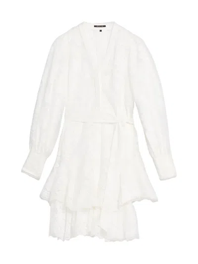 Kobi Halperin Women's Gillian Lace Tiered Minidress In White