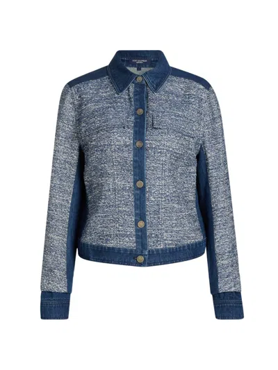 Kobi Halperin Women's Gracie Textured Denim Jacket In Blue