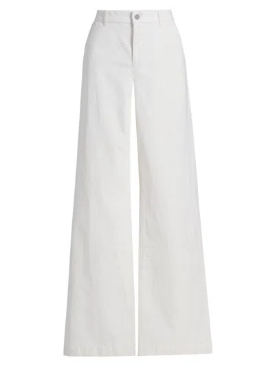 Kobi Halperin Women's Hannah Cotton-blend High-rise Pants In White