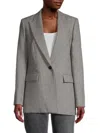 Kobi Halperin Women's Hannah Houndstooth Wool-blend Blazer In Gray