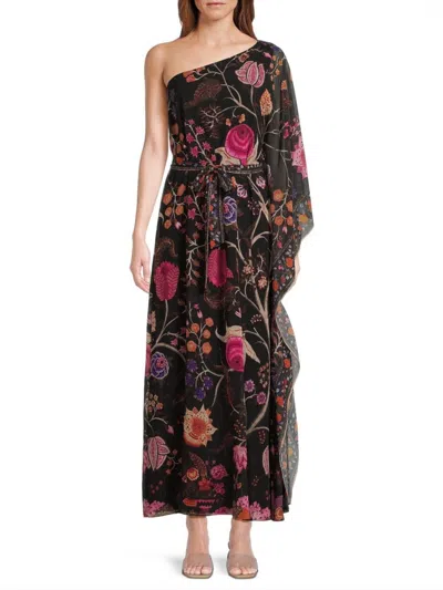 Kobi Halperin Women's Hazel Floral Chiffon One-shoulder Maxi Dress In Multi