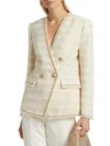 Kobi Halperin Hesper Metallic Trim Tweed Jacket In Neutral