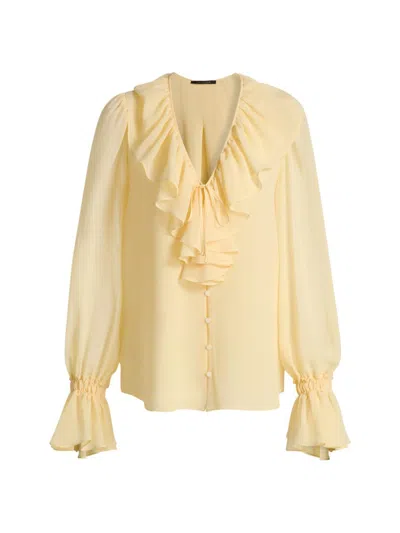 Kobi Halperin Women's Joslyn Ruffled Chiffon Blouse In Multi