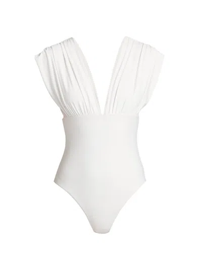 Kobi Halperin Women's Joy Ruched One-piece Swimsuit In White