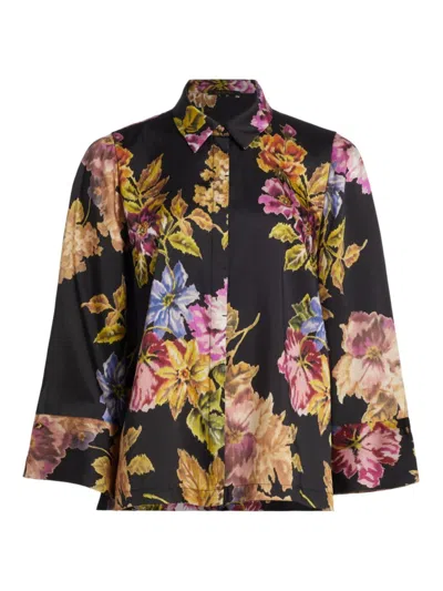 Kobi Halperin Women's Kezia Floral Blouse In Black Multi