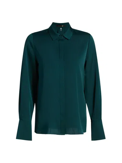 Kobi Halperin Women's Larissa Stretch-silk Blouse In Blue