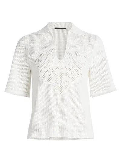 Kobi Halperin Women's Lennon Knit Cotton Top In White