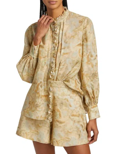 Kobi Halperin Women's Lenorie Paisley Glade Blouse In Multi