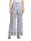 Kobi Halperin Women's Lilley Rosette Tiles Cotton Pants In Skyline Multi