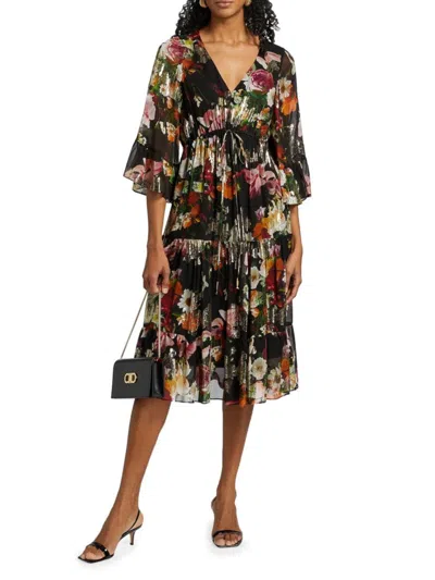Kobi Halperin Women's Limone Floral Silk-blend Dress In Multi