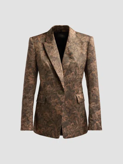 Kobi Halperin Women's Lisa Floral Jacquard Jacket In Brown