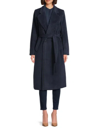 Kobi Halperin Women's Lyra Wool Double-breasted Coat In Blue
