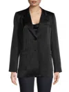 Kobi Halperin Women's Madelyn Satin-back Crepe Two-button Blazer