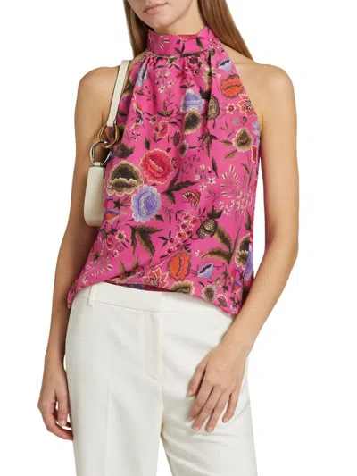 Kobi Halperin Women's Madison Floral Silk Sleeveless Blouse In Multi